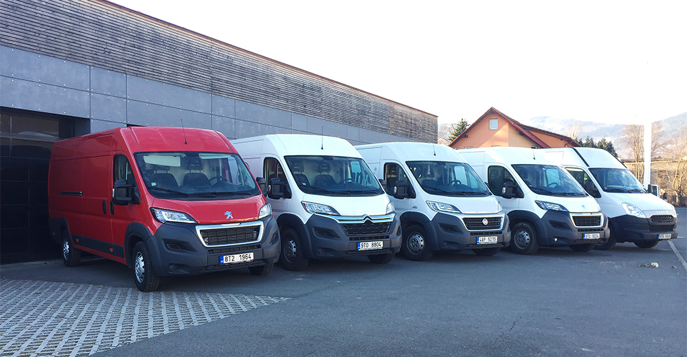 Vozový park autopůjčovny BESKYD servis