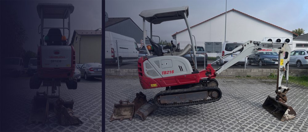 Půjčovna minibagru Takeuchi 1,8 t